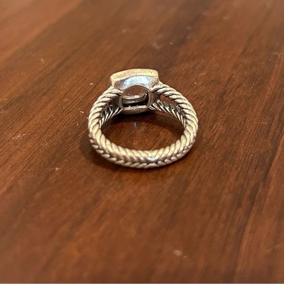 David Yurman Ring Petite Albion- 
Sterling Silver with Morganite - Picture 7 of 8